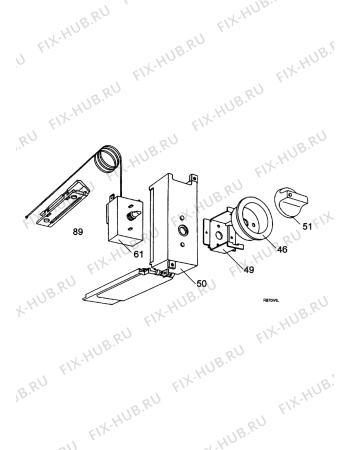 Взрыв-схема холодильника Zanussi ZFT70 - Схема узла Electrical equipment